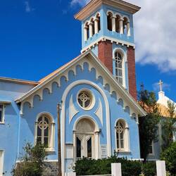 Side view of the church.