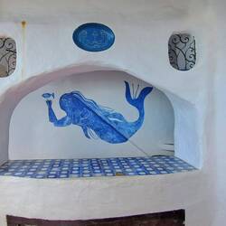 Fun artwork throughout the 'building'.