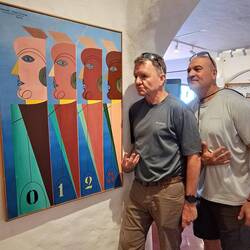 Mark & Nick extend the painting to be #4 & #5.