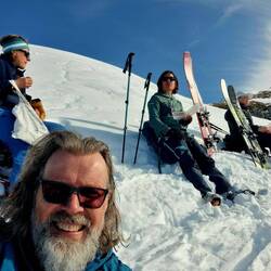 Verdiente Mittagsrast mit tollen Aussichten...