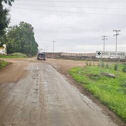 Road got really rough...but new suspension was up for the job