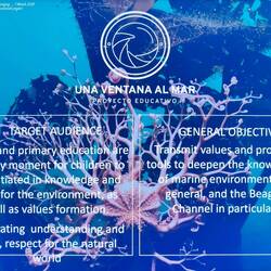From Clara's presentation about "Una Ventana al Mar" ... an educational project.