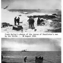 "All's Well" ... arrival of Yelcho on 30 August 1916 (Tennessee's presentation).