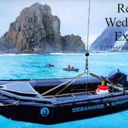 Bringing the zodiacs aboard one last time on this expedition — Elephant Island.