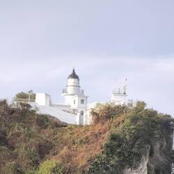 Der Leuchtturm begrüßt uns.