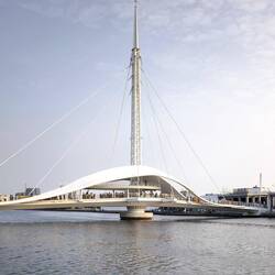 Fußgängerdrehbrücke