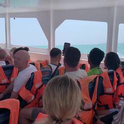 Our speedboat ferry from Phuket to Phi Phi Island was ... exciting.