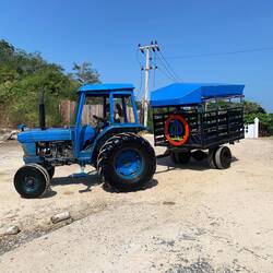 Toss your luggage into the cart, climb in, and you'll be at your room in a minute.