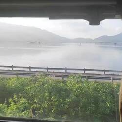 View from the train (very difficult to capture)