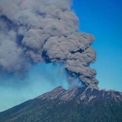 Vom Ausbruch des Vulkans Gunung Agung in 1963 blieb der Pura Besakih auf wundersame Weise verschont