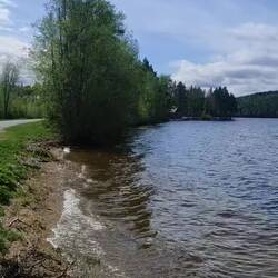 Lunch break spot at sandy beach.