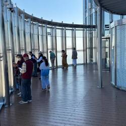 Auf der Außen Terrasse