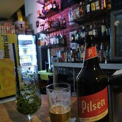 In der Kneipe, Bier und Mojito