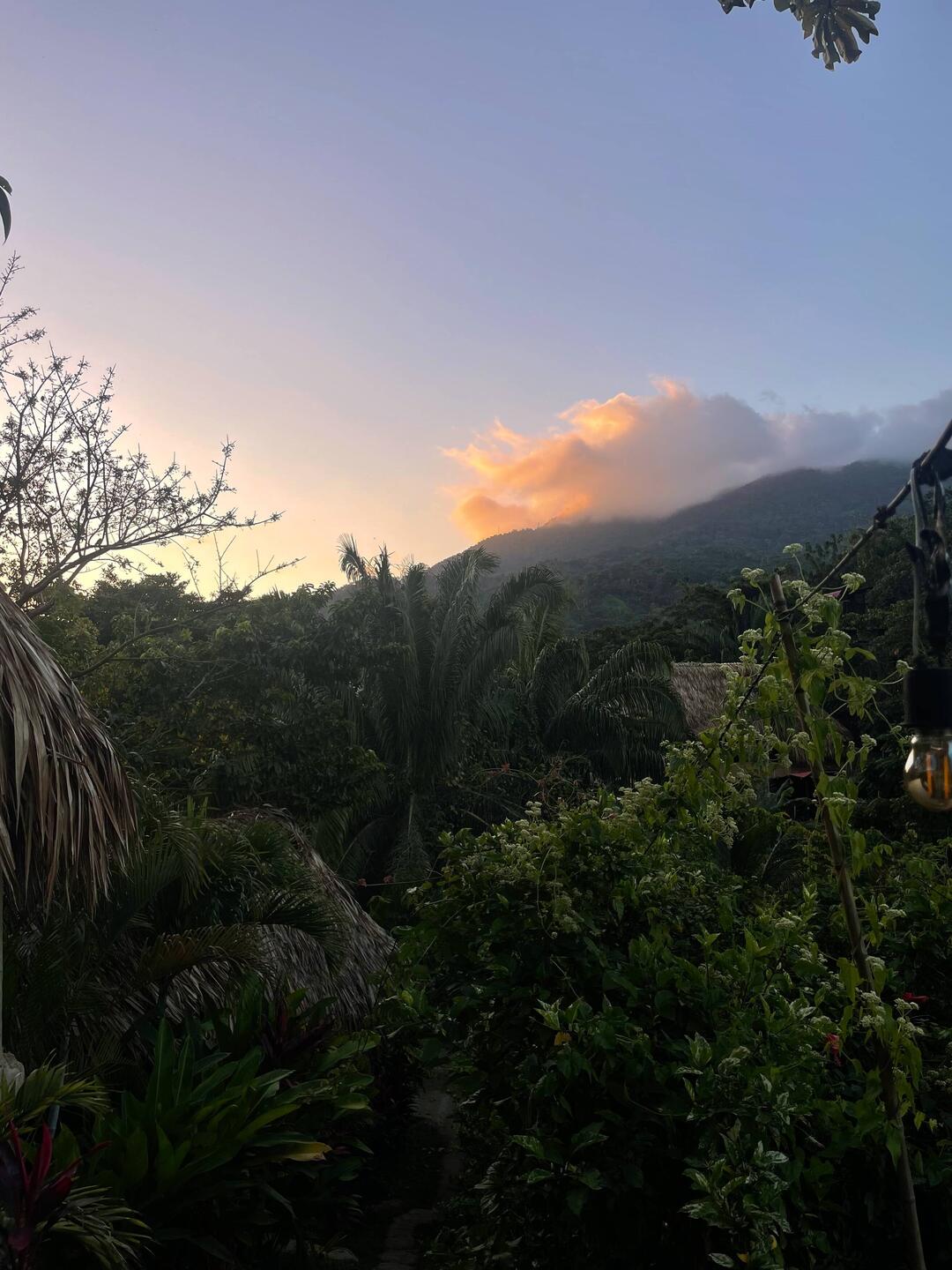 Der Sonne Aufgang in unserem Hostel