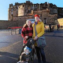 It was fantastic to see Suhaine and the gorgeous Nathan on a day trip to Edinburgh