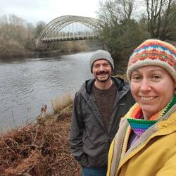Vicky enjoyed time with her family, walking with Al at Hagg Bank