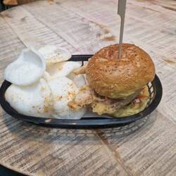 Will did his best to sample Chester's culinary offerings; a battered soft shelled crab burger