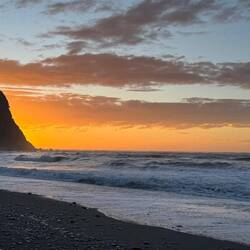 The sun sets in Orakito