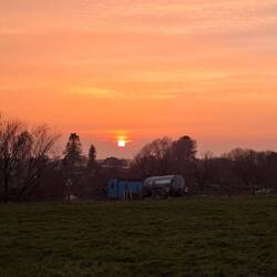 ....auf den Sonnenuntergang.
