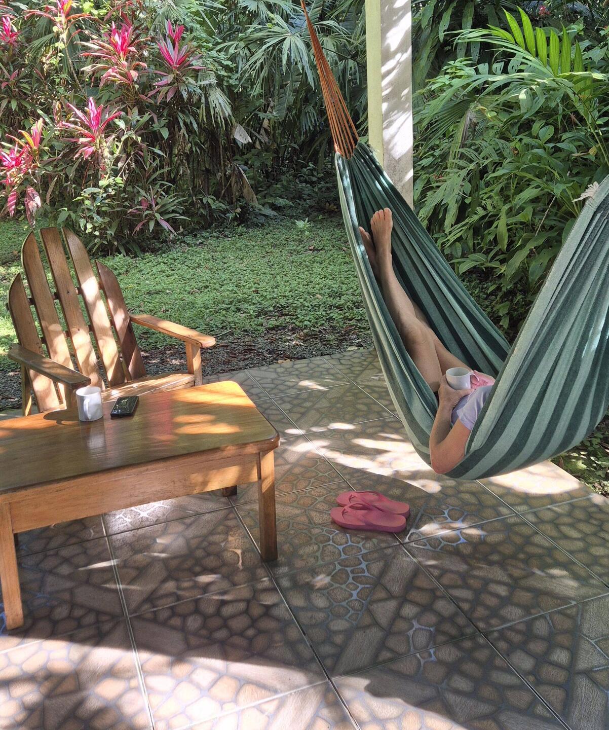 Die zweite Tasse Kaffee gibts in der Hängematte