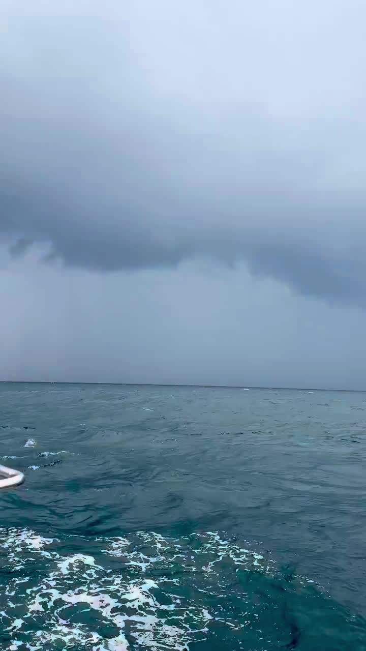 The storm chasing us 😳