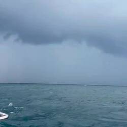 The storm chasing us 😳