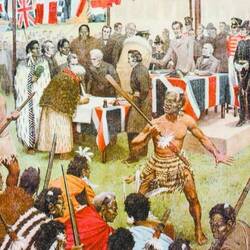 So könnte es bei der Vertagsunterzeichnung im Jahre 1840 zugegangen sein