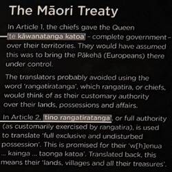 Teile der Māori-Version
