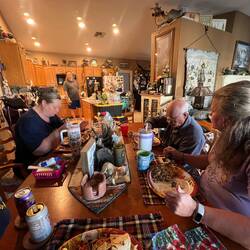 Left to right, Rhonda, Jono, Dad, Rosanne