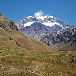 Der Aconcagua erweist uns zum Abschied die Ehre 😊