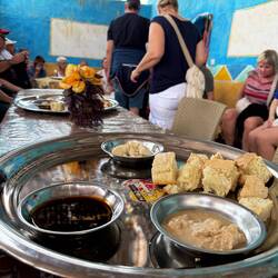 Wir wurden sehr gastfreundlich mit Snacks versorgt