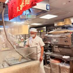 Selbstgemachte Nudeln in der Mall