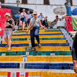Descending the Escadaria Seleron