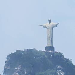 Christ the Redeemer from Parque das Ruinas.