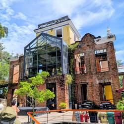 Parque das Ruinas in Santa Teresa Hill, a public park with the ruins of a mansion.
