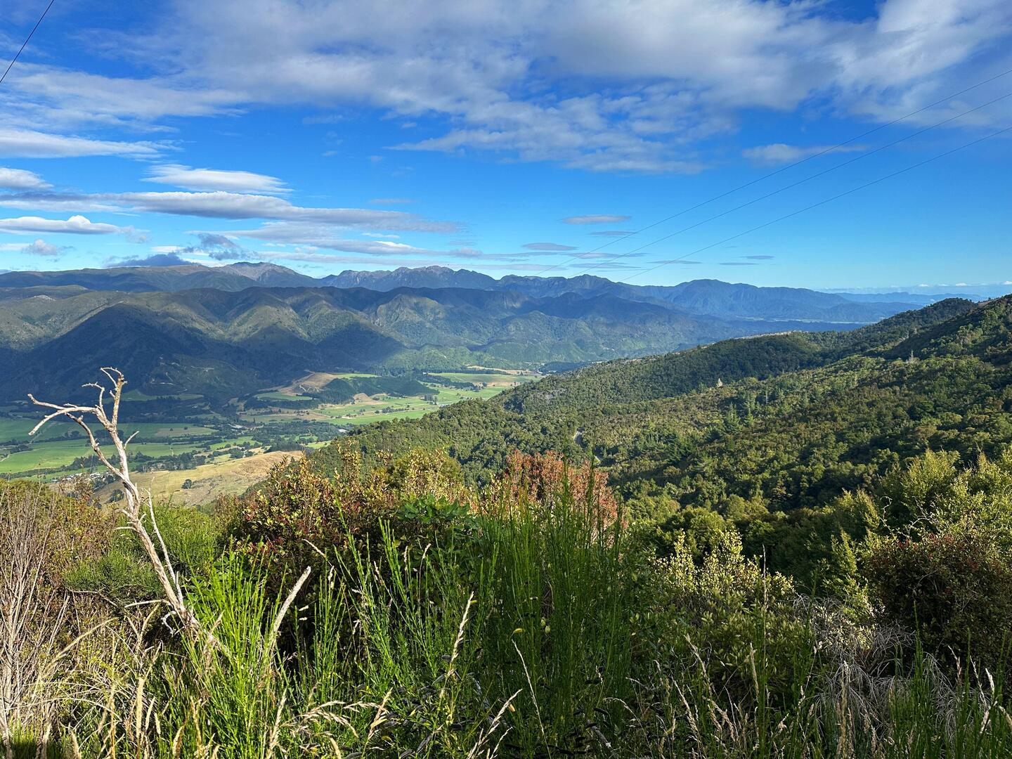Die Aussicht während der Fahrt
