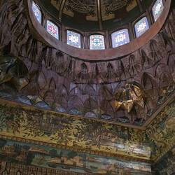 Beautiful wooden ceiling in the Coptic Museum