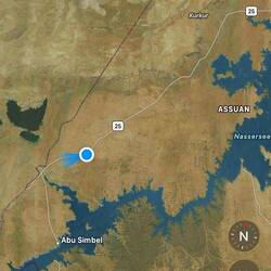 Von Assuan quer auf die 25, dann nach Abu Simbel