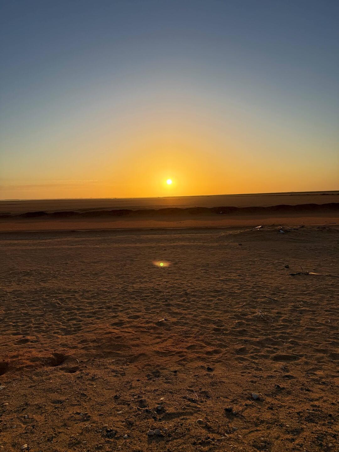 Wüstensonnenaufgang