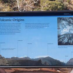 Erklärbärtafel über die Berge die man sieht.