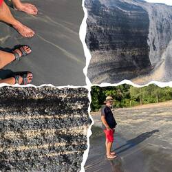 Schwarz -weißer Strand .. 😎