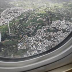 Leaving Malta you can see how close together the villages are