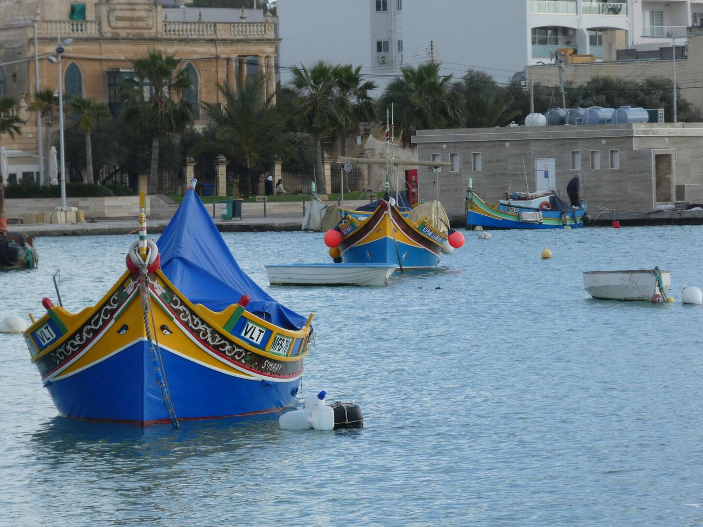 Traditional Maltese fishing boats, Marsaxlokk