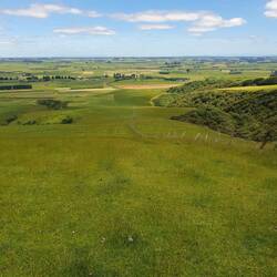 The home farm from the Airplane strip. It's steeeeeeep but a gorgeous walk!