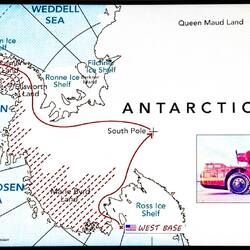 The planned route for using "The Turtle & The Eagle" in Antarctica.
