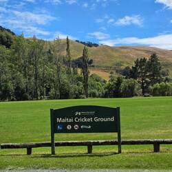Cricket Ground on our cycle route 😊