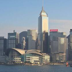 Das neue Kongresszentrum anlässlich der Übergabe an China 1997 erbaut