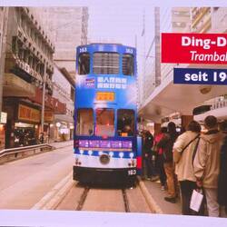 Doppeldecker Straßenbahn, gibt es wohl nur in Hongkong