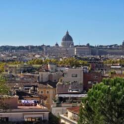 View of Vatican City from Borghese Park