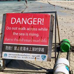 Oops! We had to cross to get to our boat! What could go wrong??